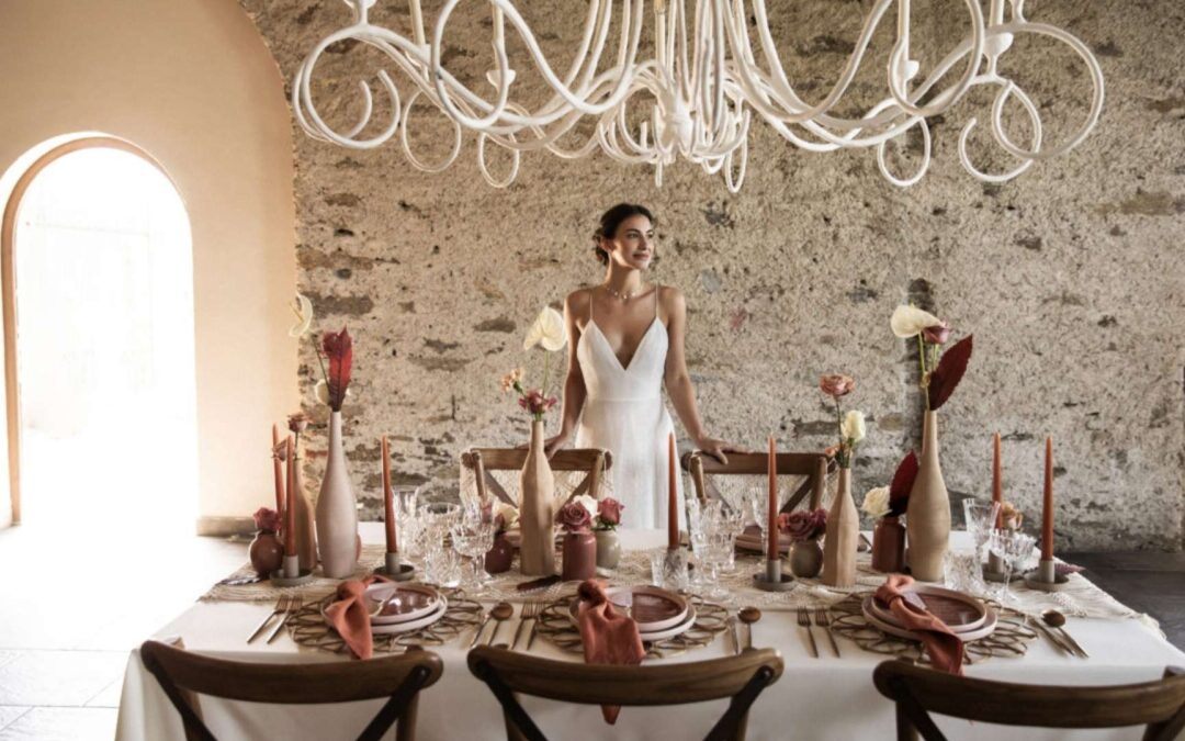 Matrimonio boho-chic terracotta
