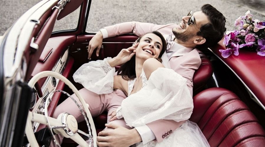 love in tulle sposi in auto