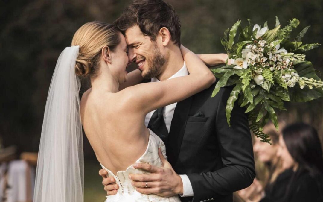 Matrimonio in verde, nero e bianco
